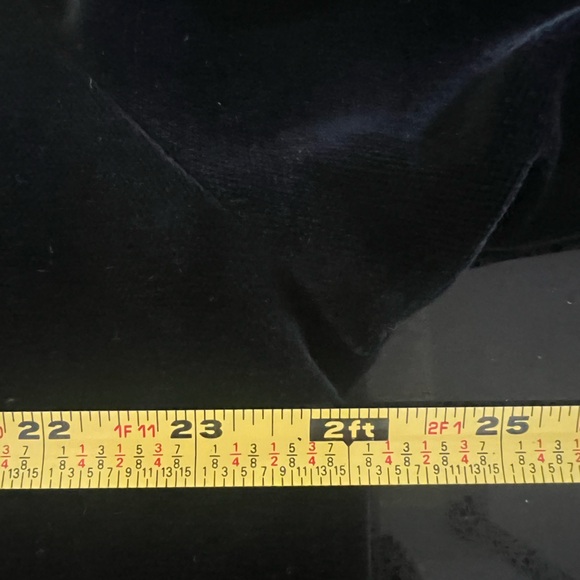 Black Velvet opera Coat black oversized long with pockets cotton Lined - Picture 14 of 16